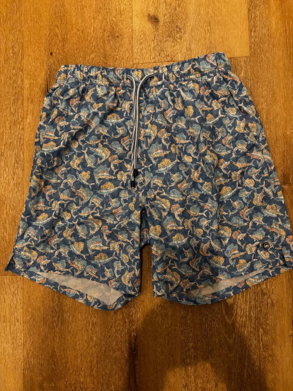 Peter Millar Marlin Fish Print Swim Shorts